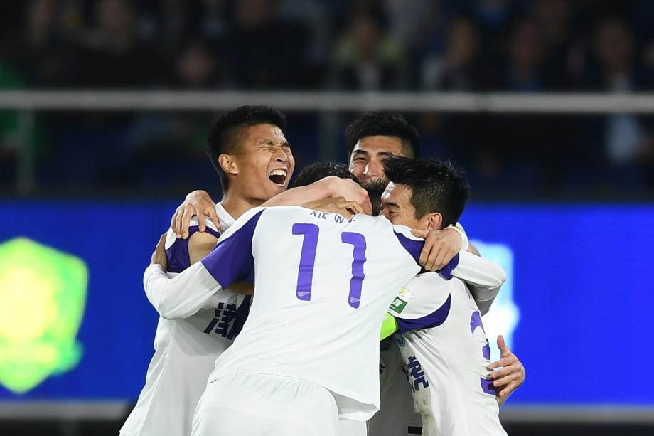 奥乌苏两球莱昂纳多破门 浙江主场险胜天津