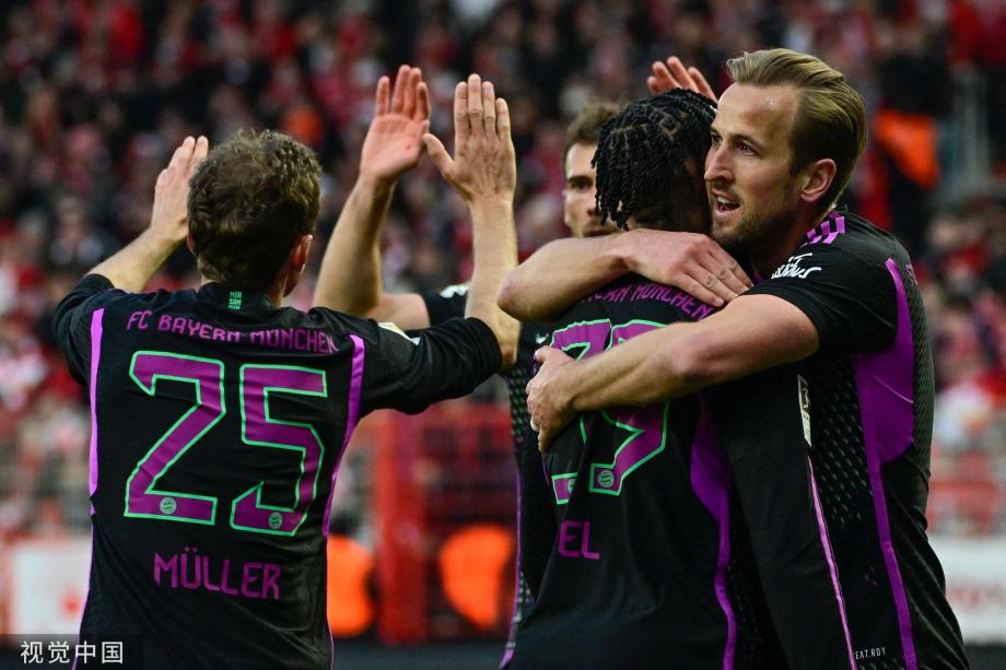 凯恩传射建功穆勒双响 拜仁5-1大胜柏林联合