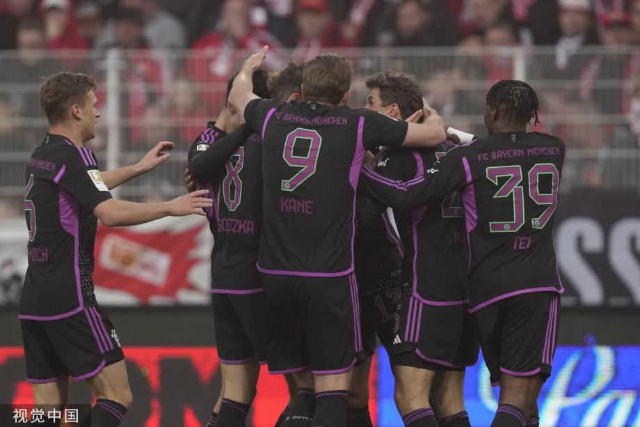 凯恩传射建功穆勒双响 拜仁5-1大胜柏林联合