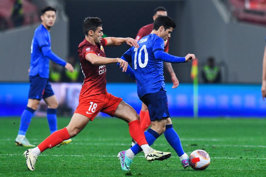 古斯塔沃破门特谢拉扳平 海港1-1战平申花