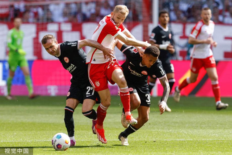 凯恩双响 拜仁2-1力克法兰克福锁定欧冠资格