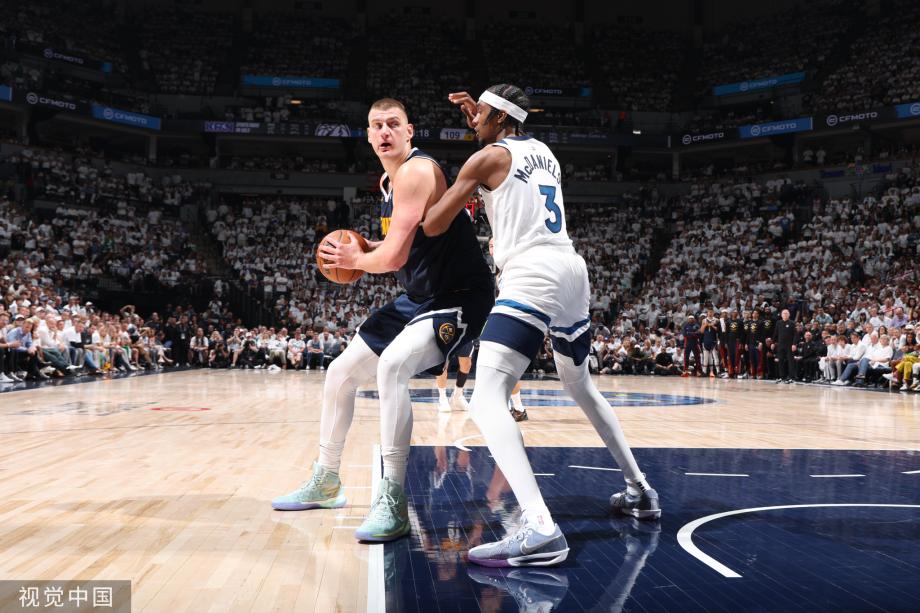 约基奇35+7+7爱德华兹44分 掘金力克森林狼2-2