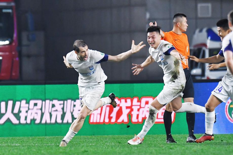 中超-什科里奇绝平救主 南通支云1-1天津津门虎