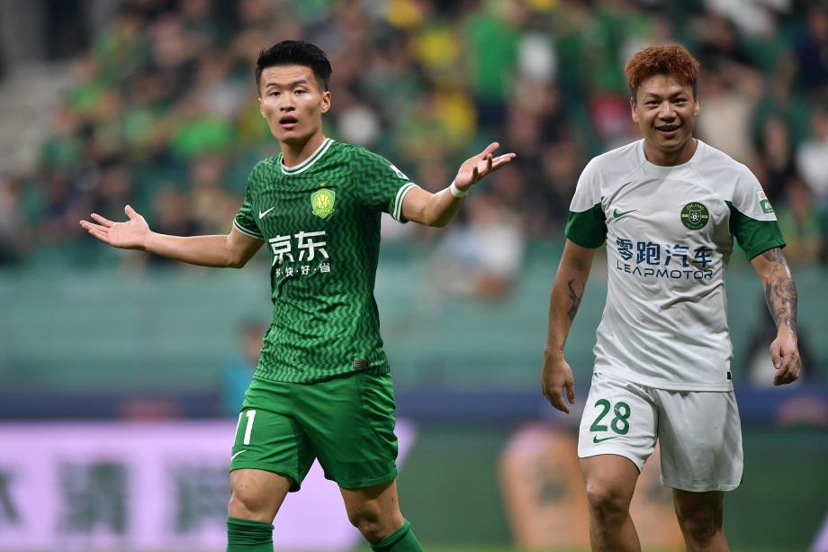 张玉宁吃到红牌 北京国安主场战平浙江队