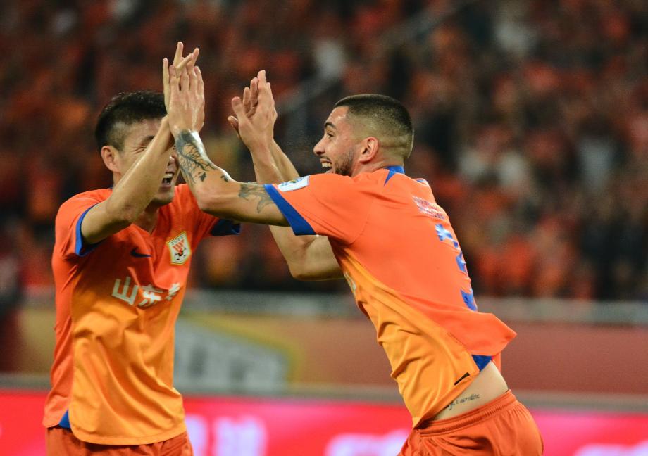 毕津浩头槌马塞尔破门 山东泰山3-1河南晋级