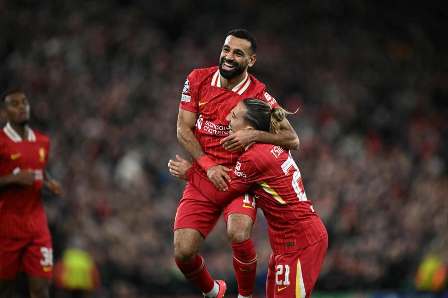 欧冠-萨拉赫传射麦卡利斯特建功 利物浦2-0博洛尼亚