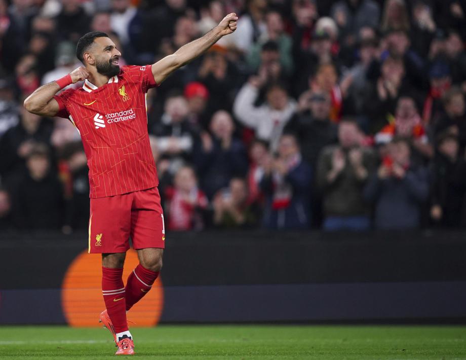 欧冠-萨拉赫传射麦卡利斯特建功 利物浦2-0博洛尼亚