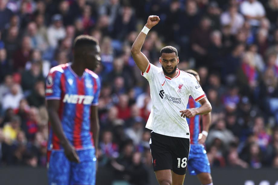 若塔破门 利物浦1-0水晶宫继续领跑积分榜