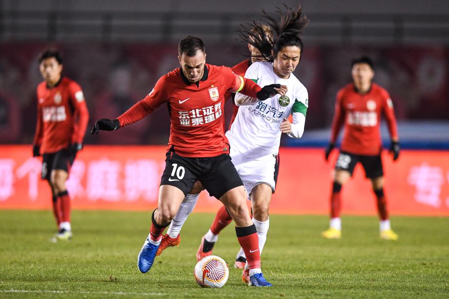 长春亚泰2-2遭浙江连扳两球追平 联赛第9浙江第7