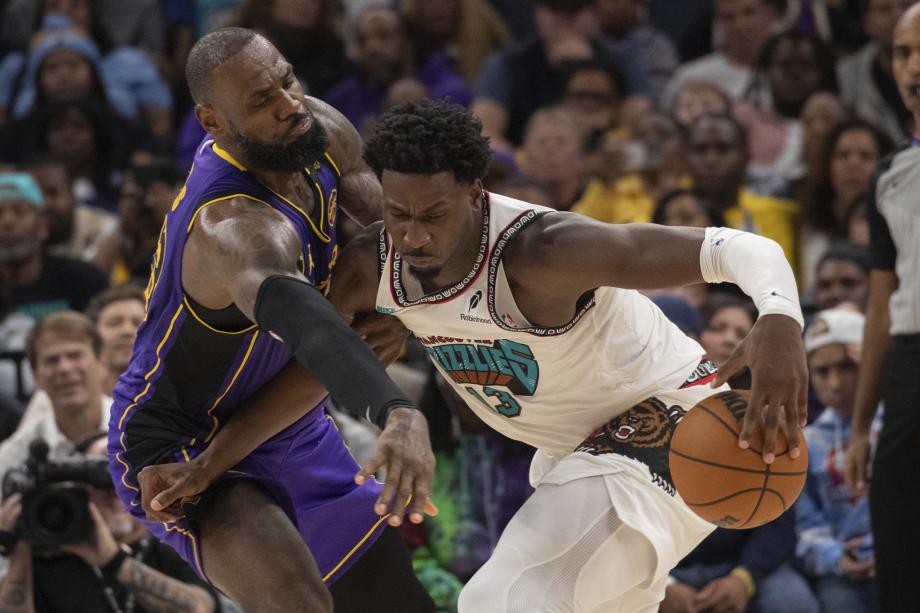 詹姆斯39分浓眉伤停 莫兰特20+5湖人不敌灰熊