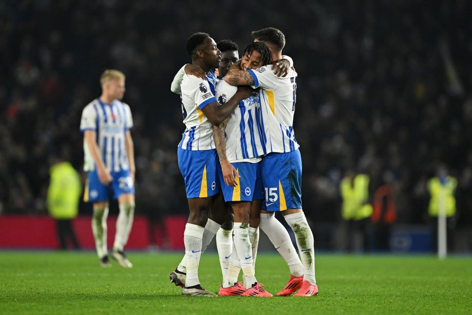 曼城客场1-2遭布赖顿逆转 各项赛事4连败