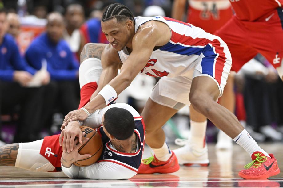 NBA-活塞124-104奇才 杰登-艾维28+4+8