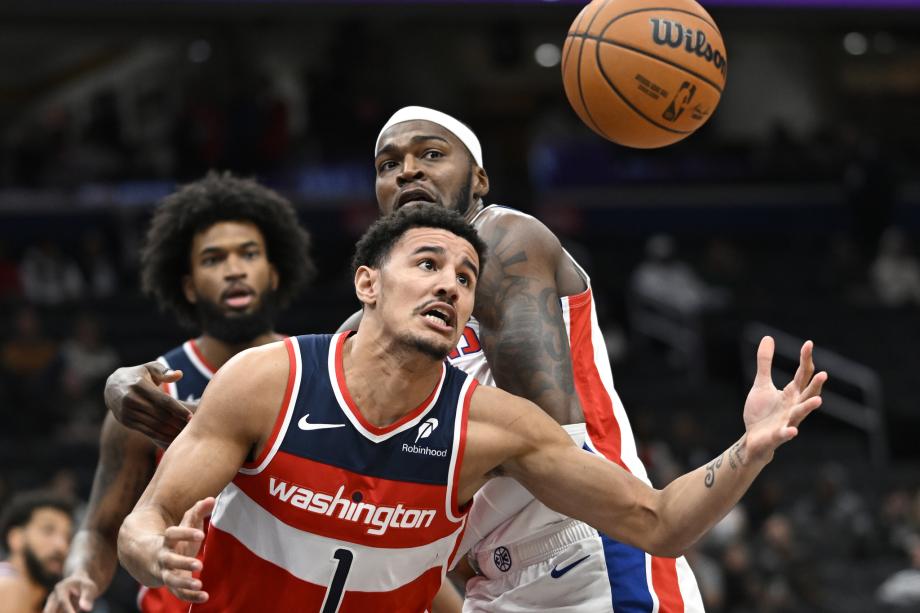 NBA-活塞124-104奇才 杰登-艾维28+4+8