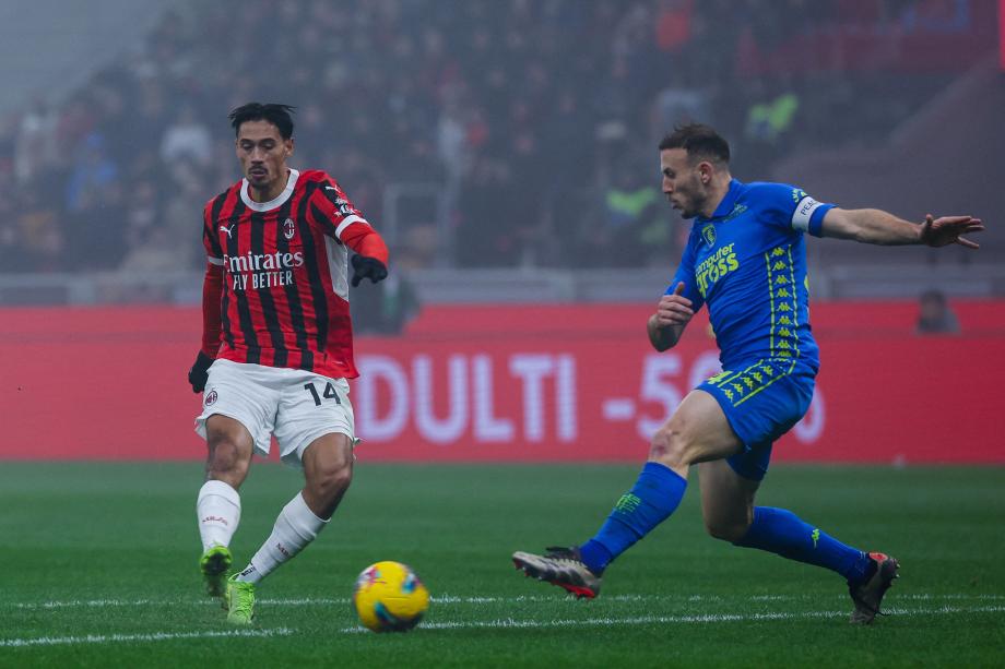 莫拉塔破门赖因德斯双响 AC米兰3-0恩波利