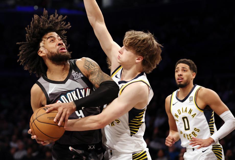 约翰逊26+7哈里伯顿17分 篮网胜步行者