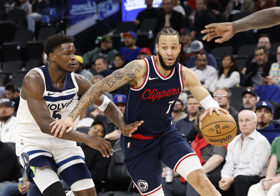 爱德华兹16分哈登10中1 森林狼大胜快船