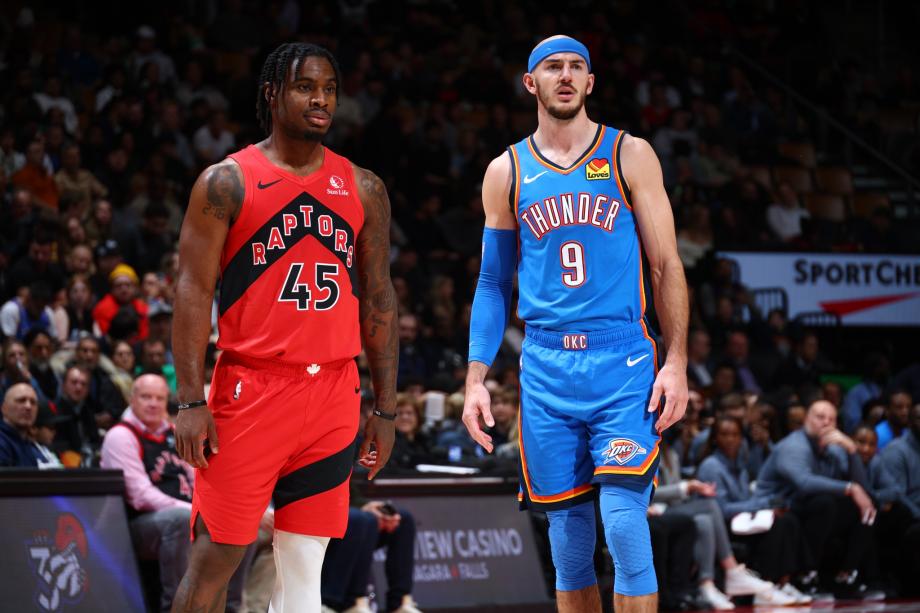 NBA-雷霆129-92猛龙 亚历山大30分