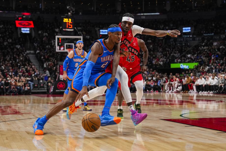 NBA-雷霆129-92猛龙 亚历山大30分