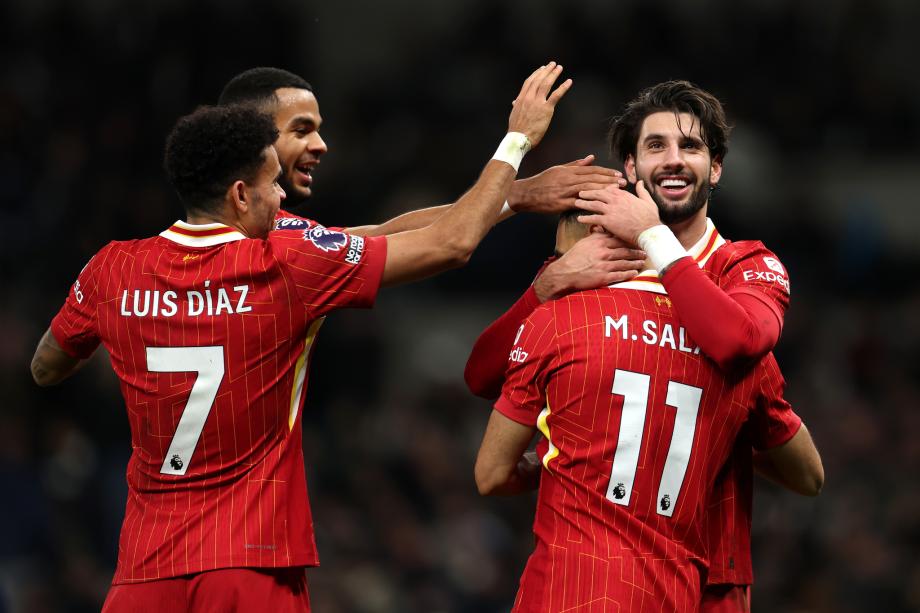 萨拉赫2射2传 利物浦6-3热刺止连平继续领跑