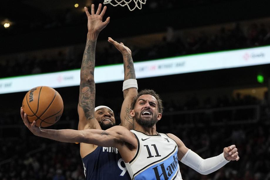 特雷-杨29分兰德尔19+13 老鹰力擒森林狼