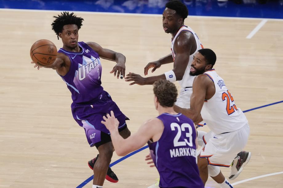 唐斯31+21克拉克森25分 尼克斯轻取爵士9连胜