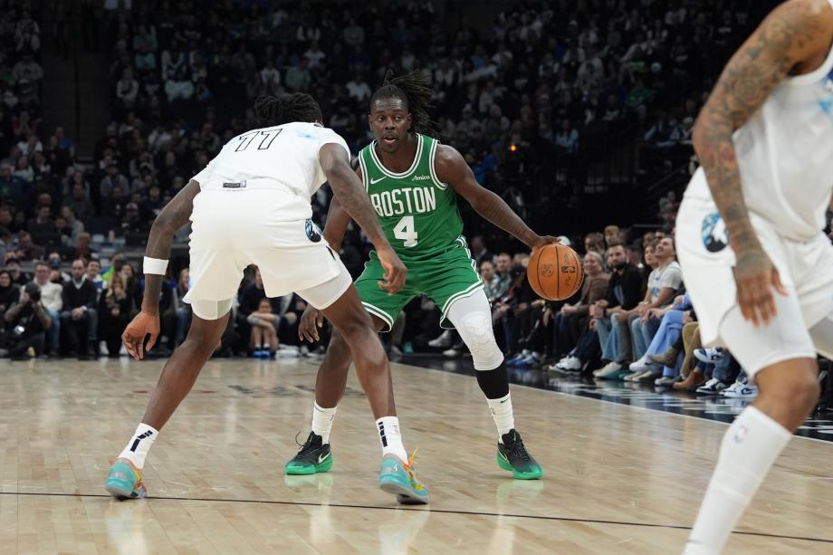 塔图姆33+9兰德尔27分 怀特26分绿军险胜森林狼