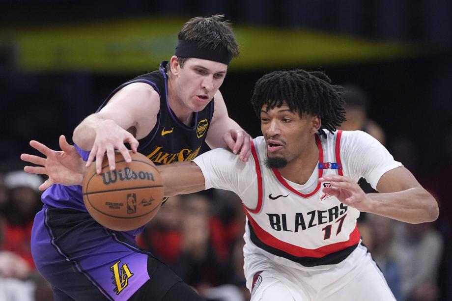 詹姆斯38+8西蒙斯23分 浓眉缺阵湖人胜开拓者