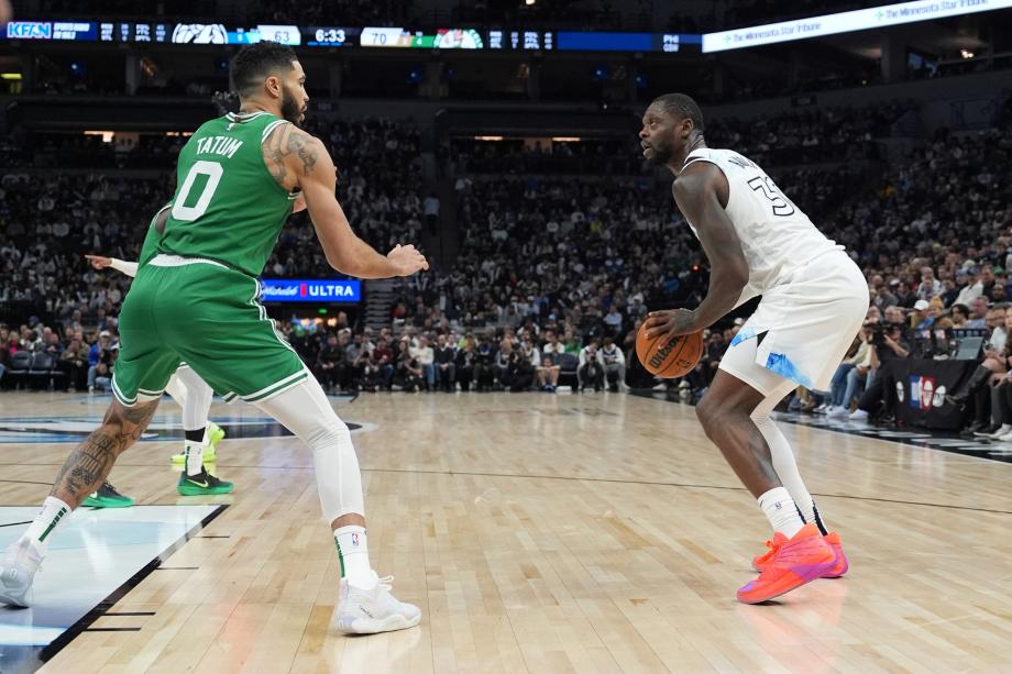 塔图姆33+9兰德尔27分 怀特26分绿军险胜森林狼