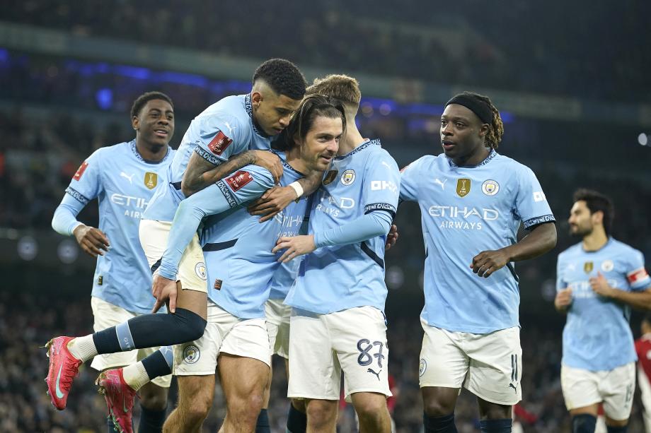 足总杯-麦卡蒂戴帽格拉利什破门 曼城8-0晋级