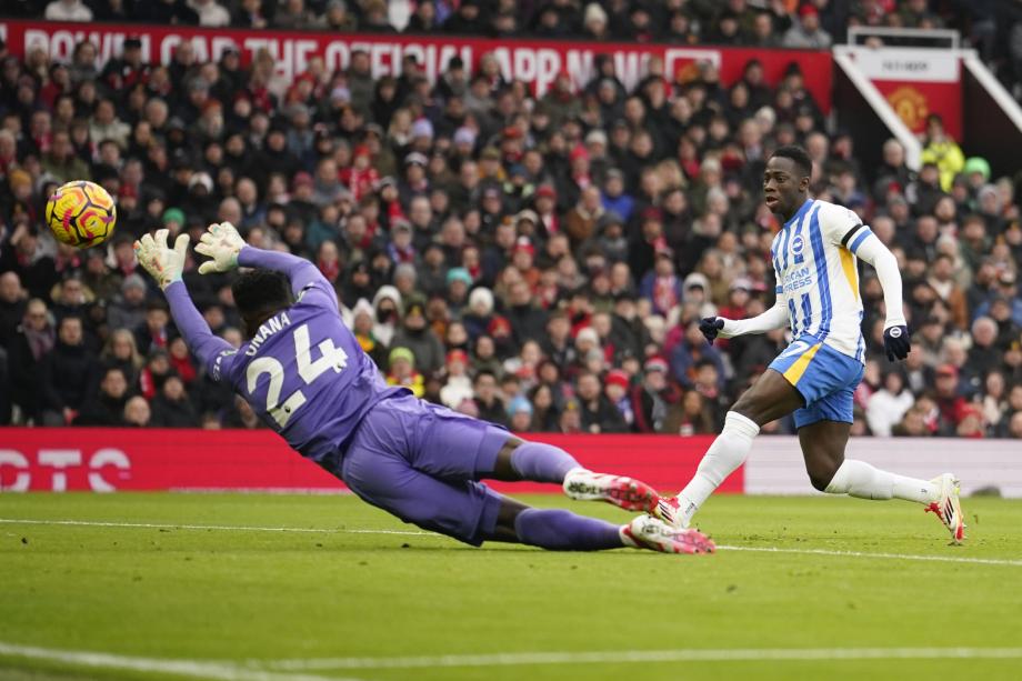 英超-三笘薰传射 曼联1-3布莱顿近6轮仅1胜