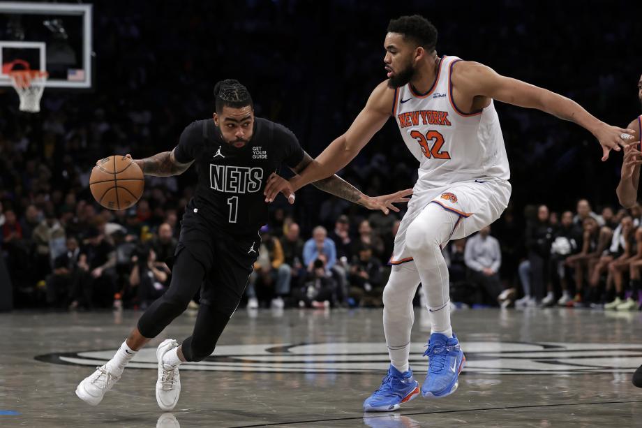 唐斯25+16拉塞尔23+10 纽约德比尼克斯险胜篮网