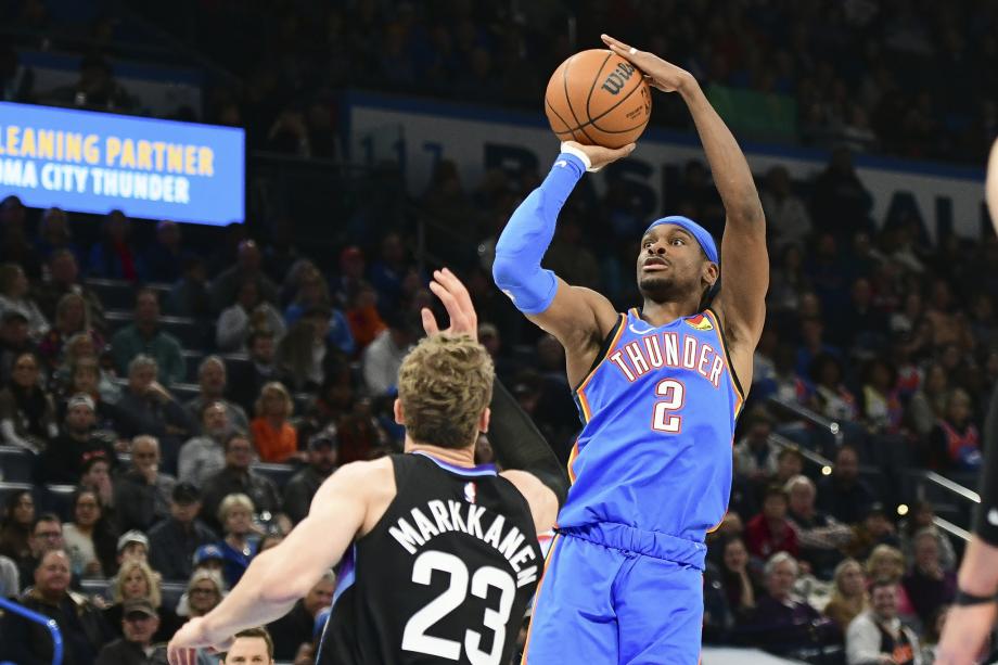 亚历山大54分生涯新高 雷霆力克爵士主场13连胜