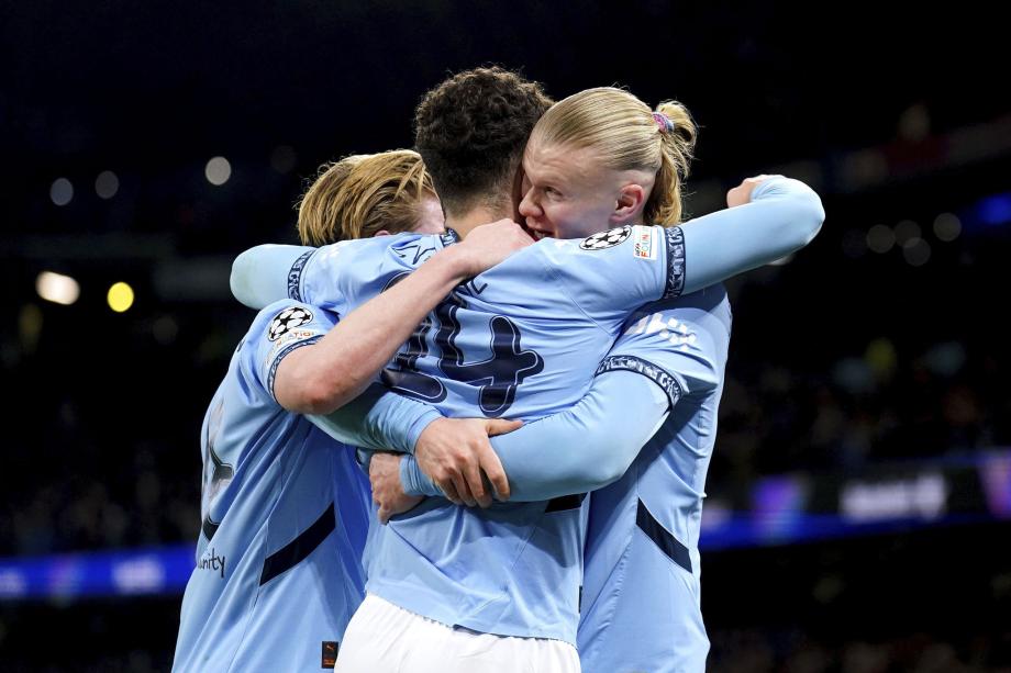 欧冠-萨维尼奥建功 曼城3-1布鲁日进淘汰赛附加赛