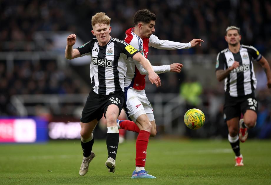 客场不敌纽卡斯尔 阿森纳无缘英格兰联赛杯决赛