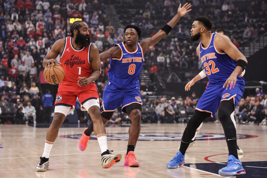 哈登27+7唐斯23+10 快船主场力克尼克斯