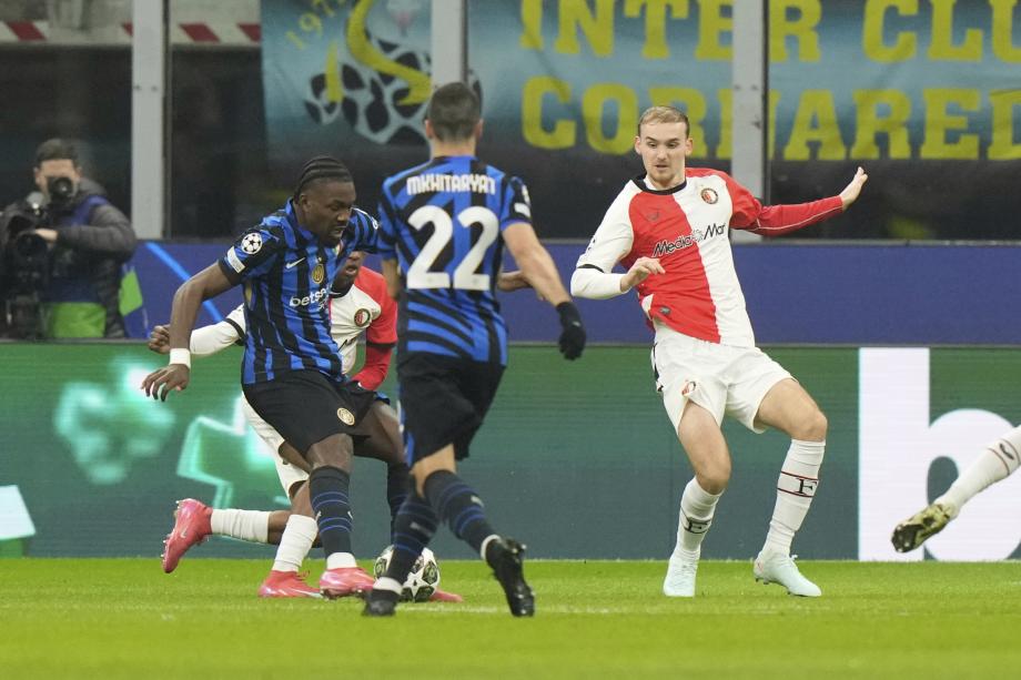 欧冠-图拉姆、恰20破门 国米4-1费耶诺德进8强