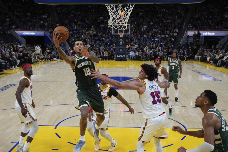 NBA：勇士104-93雄鹿 巴特勒24分8板10助攻