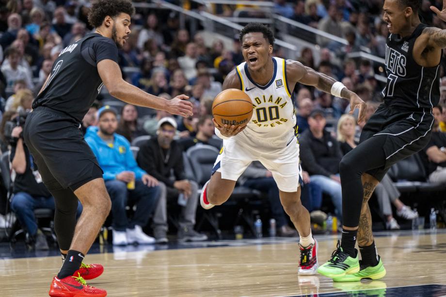 步行者险被篮网20分逆转 哈利伯顿复出16+8+12