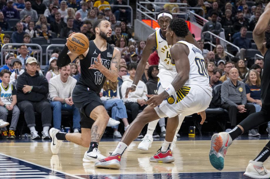 步行者险被篮网20分逆转 哈利伯顿复出16+8+12