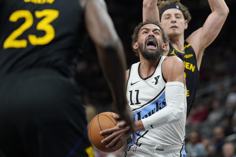 NBA-勇士负老鹰无缘3连胜 库里缺阵巴特勒25+8