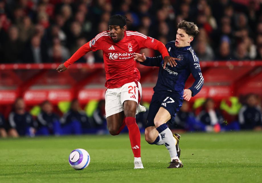 诺丁汉森林1-0曼联 伊兰加破旧主