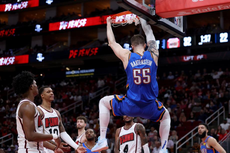 杰伦·格林34分申京31分 火箭终结雷霆11连胜