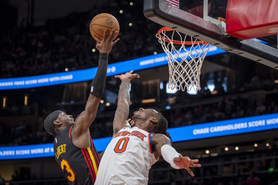 唐斯30+11哈特16+9+11 尼克斯客场轻取老鹰