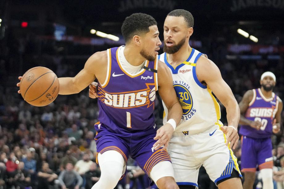 库里25+9+6布克21分 勇士客场大胜太阳