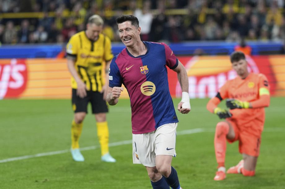 欧冠-吉拉西戴帽 巴萨1-3总比分5-3多特晋级4强