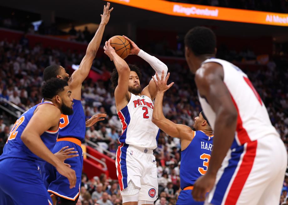 唐斯31+8 尼克斯险胜活塞总比分2-1