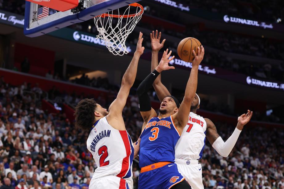 唐斯31+8 尼克斯险胜活塞总比分2-1