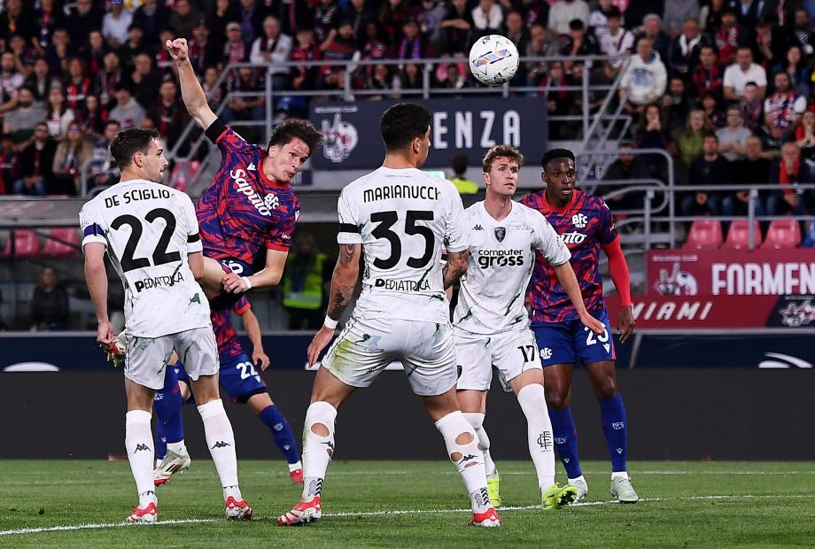 法比安达林加破门 博洛尼亚2-1恩波利进意杯决赛