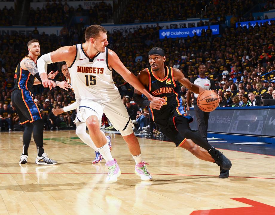 亚历山大34+8约基奇6犯 雷霆狂胜掘金总分1-1