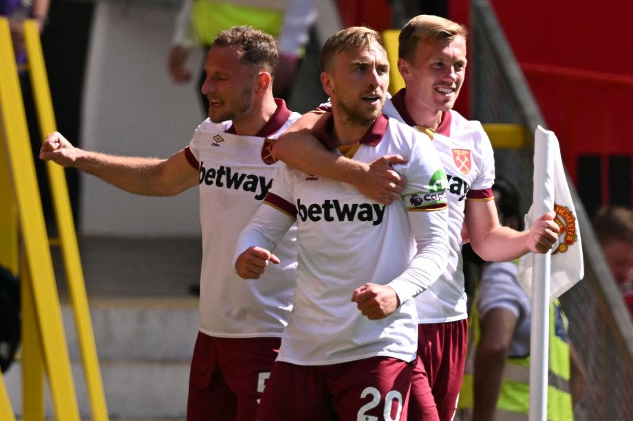 绍切克破门鲍恩进球 西汉姆两球完胜曼联